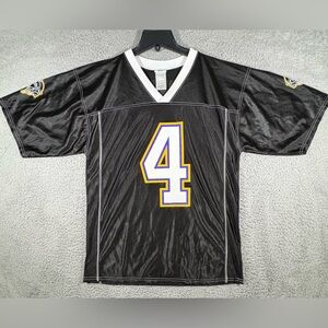 Minnesota Vikings Football Jersey Mens M Black White #4 Brett Favre NFL Apparel